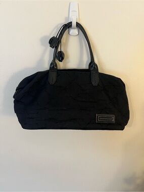 Authentic Longchamp Shoulder Bag Patent Trim Made France